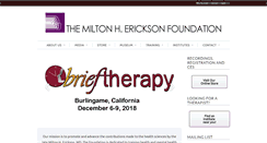 Desktop Screenshot of erickson-foundation.org