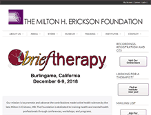 Tablet Screenshot of erickson-foundation.org